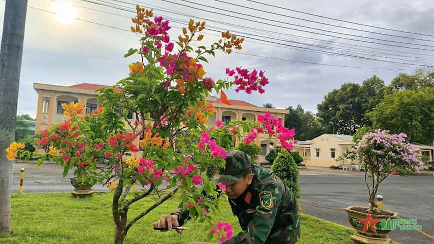 Quân khu 9: Hoa xuân khoe sắc đón Tết cổ truyền