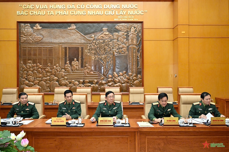 Đại tướng Phan Văn Giang chủ trì Hội nghị Thường vụ Quân ủy Trung ương