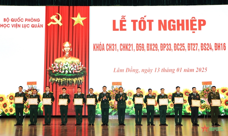 Học viện Lục quân: 90% học viên tốt nghiệp khá, giỏi