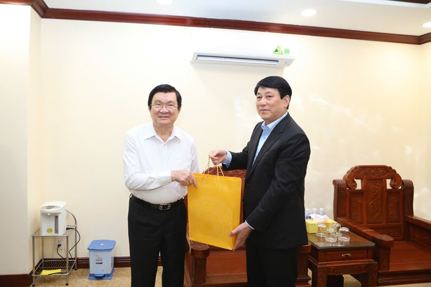 Chủ tịch nước Lương Cường thăm, chúc Tết nguyên Chủ tịch nước Nguyễn Minh Triết và nguyên Chủ tịch nước Trương Tấn Sang