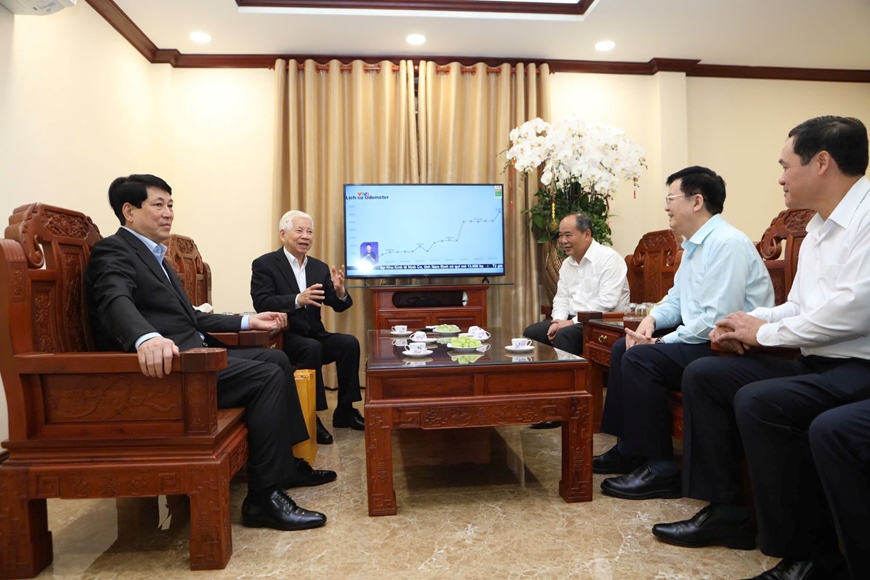 Chủ tịch nước Lương Cường thăm, chúc Tết nguyên Chủ tịch nước Nguyễn Minh Triết và nguyên Chủ tịch nước Trương Tấn Sang