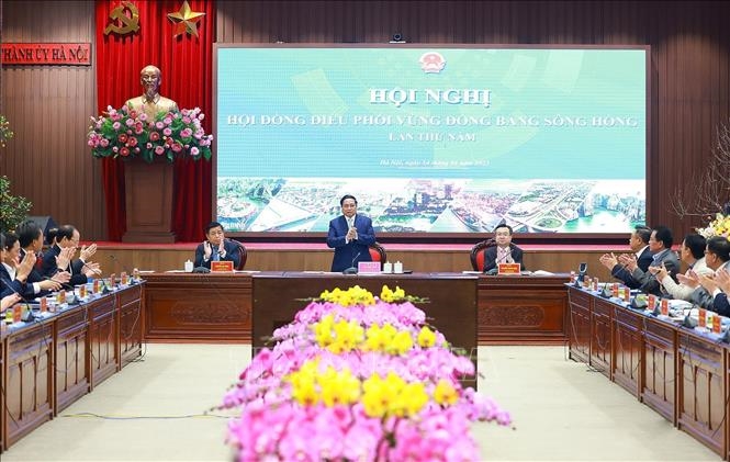 Thủ tướng Phạm Minh Chính chủ trì Hội nghị lần thứ 5 của Hội đồng điều phối vùng Đồng bằng sông Hồng