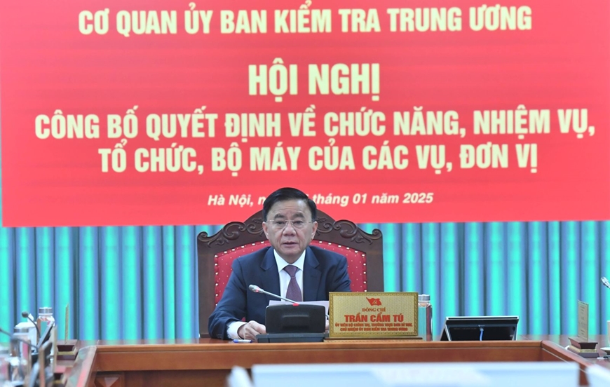 Công bố Quyết định về chức năng, nhiệm vụ, tổ chức, bộ máy Cơ quan Ủy ban Kiểm tra Trung ương