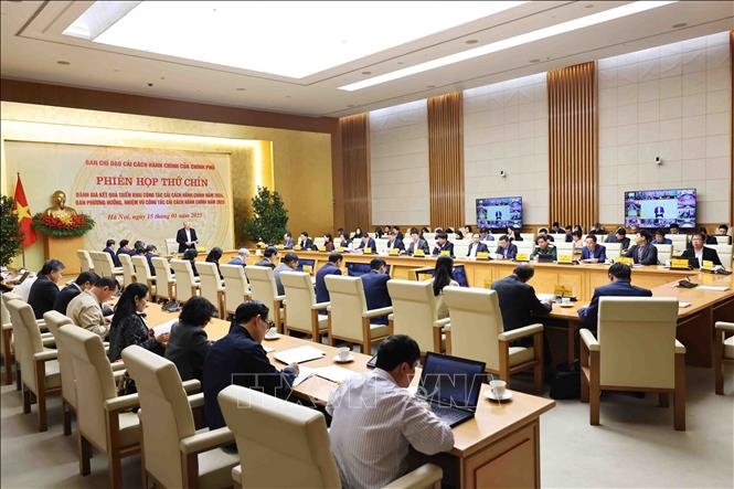 Phiên họp thứ 9 Ban Chỉ đạo cải cách hành chính của Chính phủ