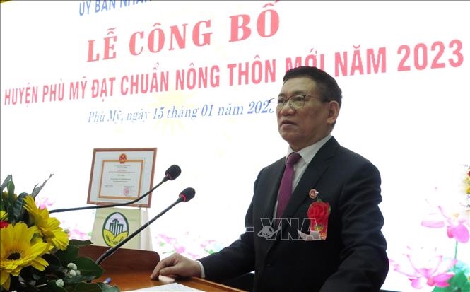Phó thủ tướng Hồ Đức Phớc dự Lễ công nhận huyện Phù Mỹ đạt chuẩn nông thôn mới