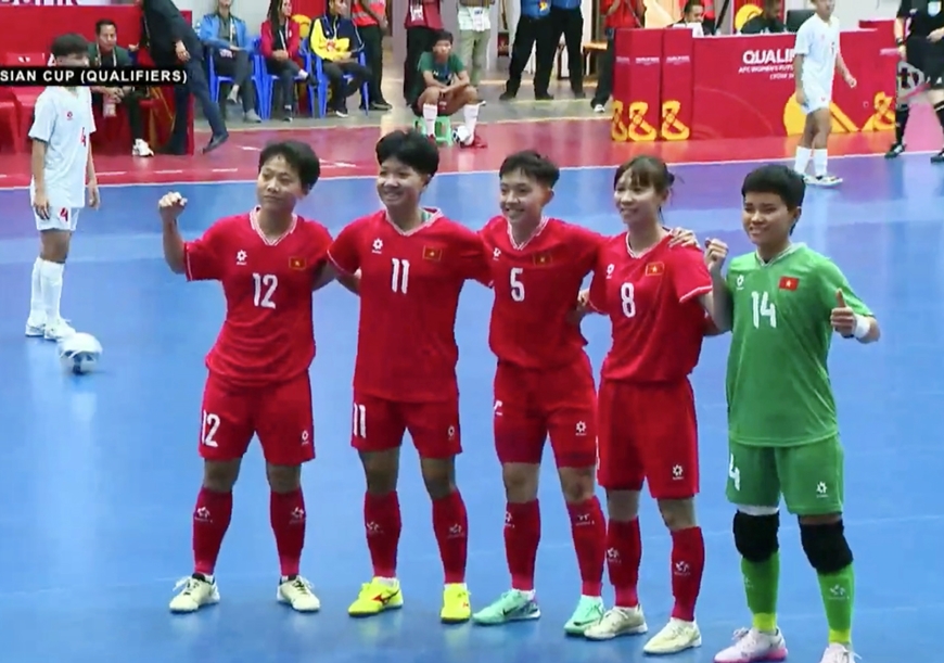 Tuyển futsal nữ Việt Nam thắng đậm trận ra quân vòng loại Asian Cup 2025
