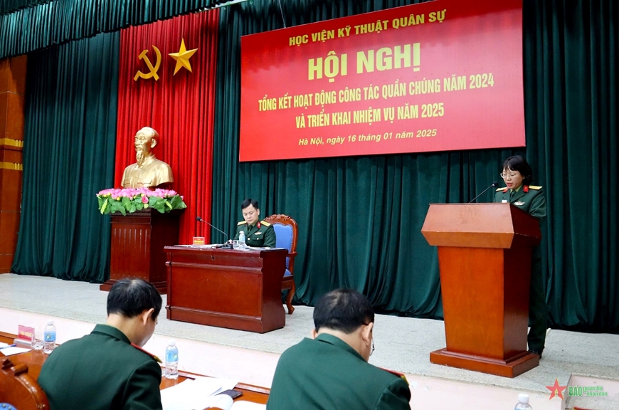 Học viện Kỹ thuật Quân sự tổ chức thực hiện hiệu quả hoạt động công tác quần chúng