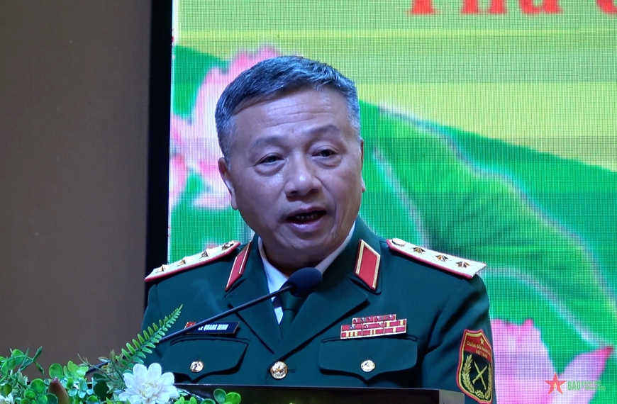 Thượng tướng Lê Quang Minh chủ trì gặp mặt cựu học viên quân sự Lào từng học tại Việt Nam