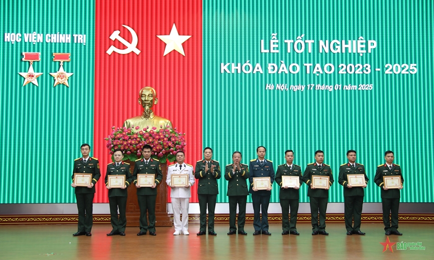 Học viện Chính trị: Trung tướng Nguyễn Văn Bạo chủ trì Lễ tốt nghiệp khóa đào tạo 2023-2025