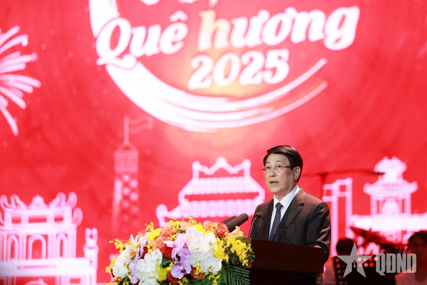 Chủ tịch nước Lương Cường dự Chương trình nghệ thuật Xuân Quê hương 2025: Việt Nam - Vươn lên trong kỷ nguyên mới