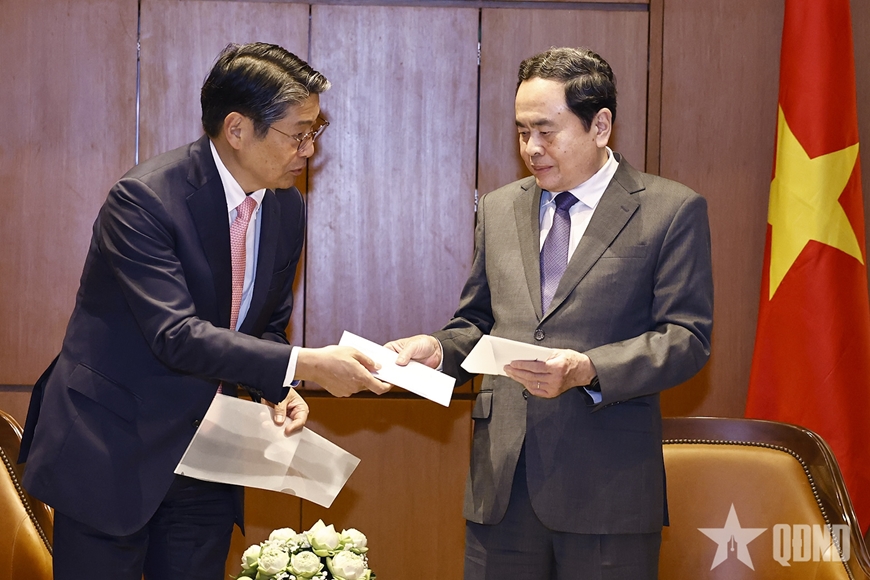 Chủ tịch Quốc hội Trần Thanh Mẫn tiếp Đại sứ Nhật Bản tại Việt Nam Ito Naoki