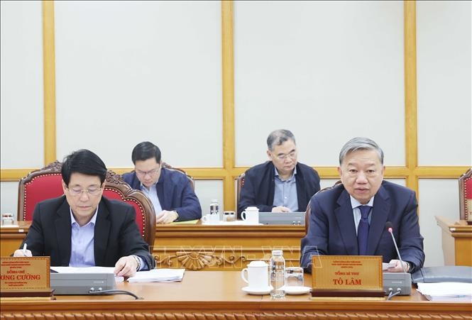 Tổng Bí thư Tô Lâm chủ trì Phiên họp lần thứ hai Ban Chỉ đạo Trung ương về tổng kết việc thực hiện Nghị quyết 18-NQ/TW