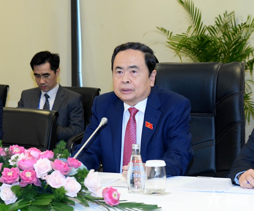 Chủ tịch Quốc hội Trần Thanh Mẫn tiếp Tổng giám đốc Tổ chức quốc tế Pháp ngữ Caroline St-Hilaire