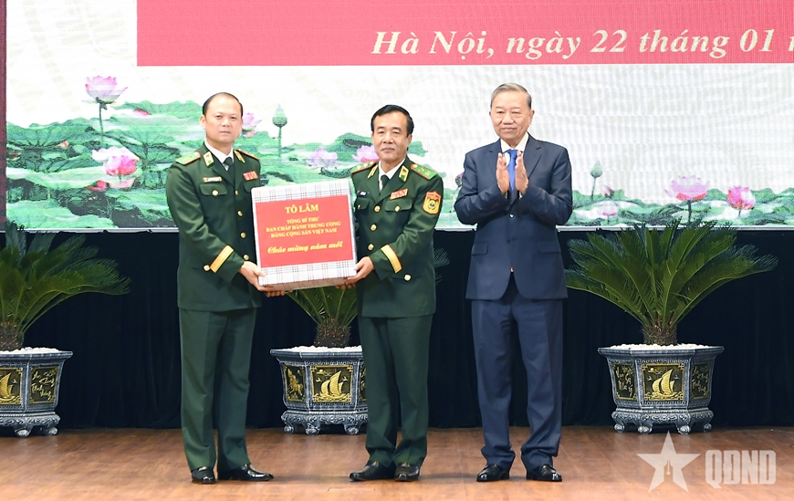 Tổng Bí thư Tô Lâm thăm, làm việc tại Bộ tư lệnh Bộ đội Biên phòng