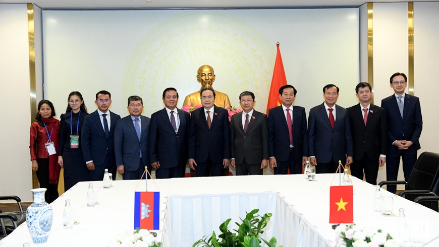 Chủ tịch Quốc hội Trần Thanh Mẫn tiếp Phó chủ tịch thứ nhất Thượng viện Campuchia