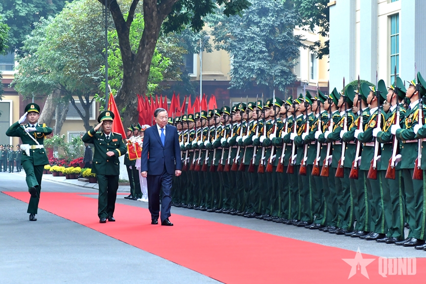 Tổng Bí thư Tô Lâm thăm, làm việc tại Bộ tư lệnh Bộ đội Biên phòng