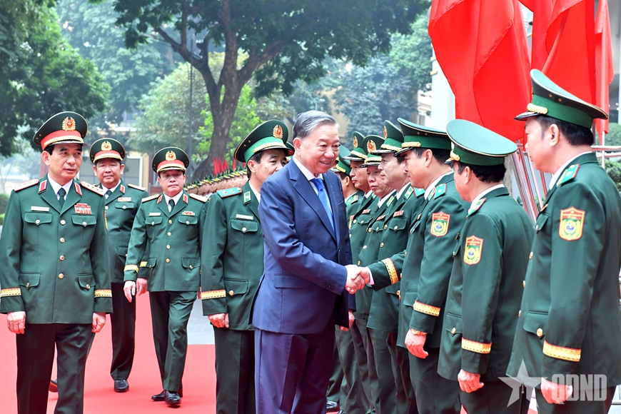 Tổng Bí thư Tô Lâm thăm, làm việc tại Bộ tư lệnh Bộ đội Biên phòng