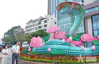 View - 	Ấn tượng linh vật Đường hoa Nguyễn Huệ Tết Ất Tỵ