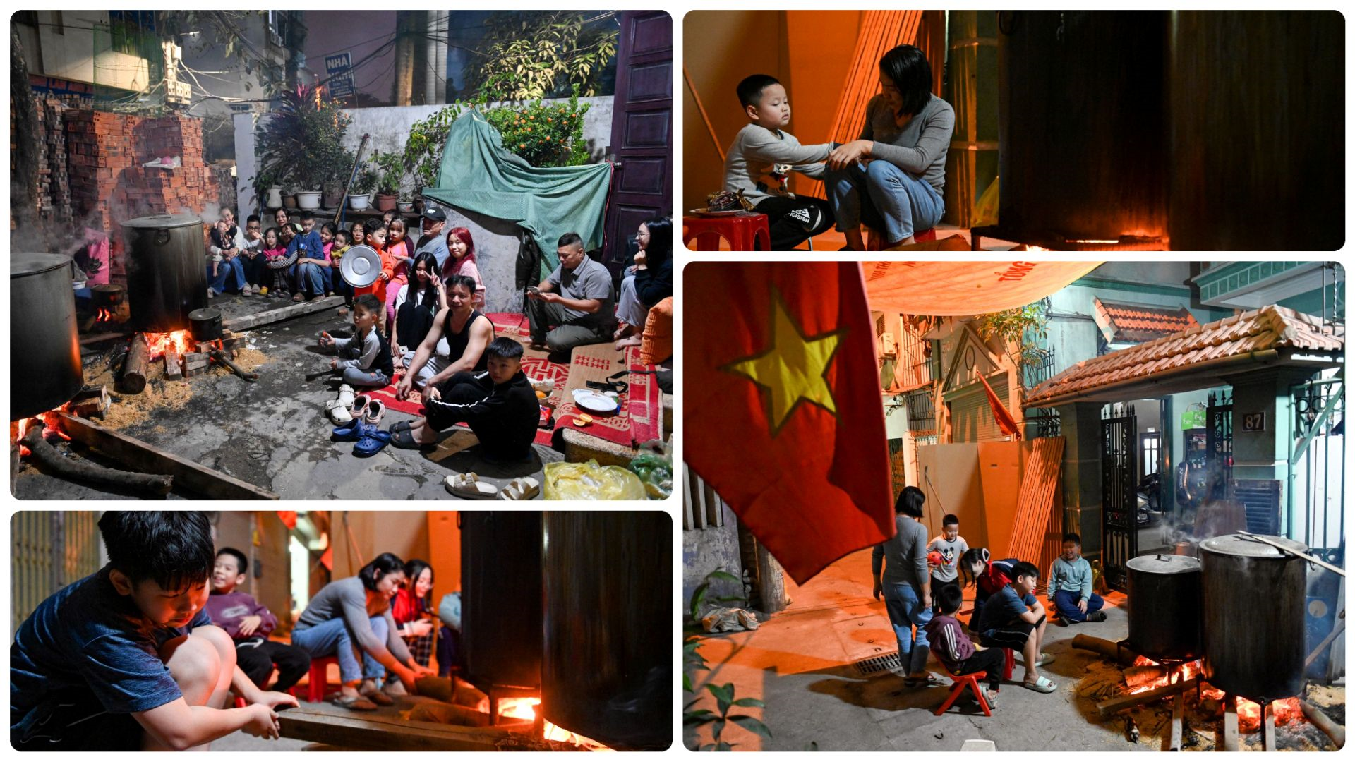 Ấm áp nồi bánh chưng xanh mỗi dịp Tết Nguyên đán

