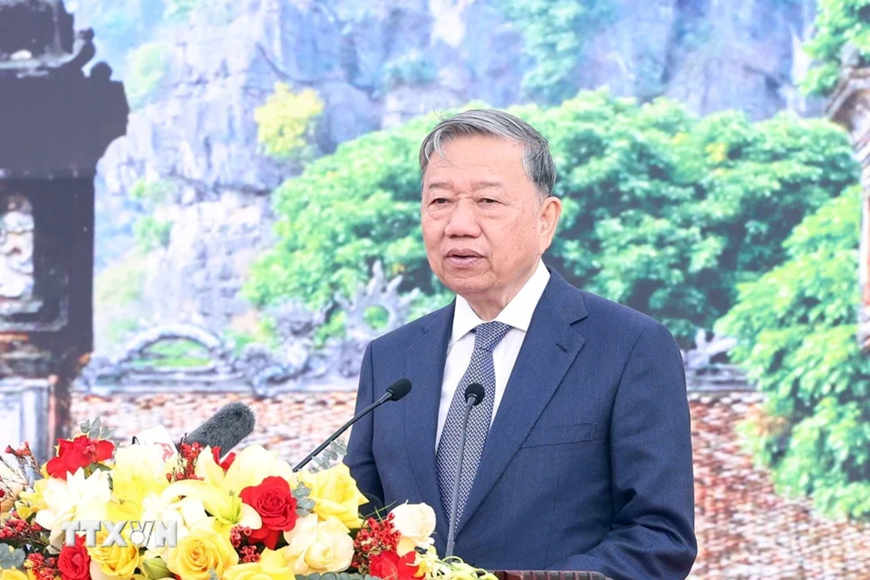 Tổng Bí thư Tô Lâm dự Lễ phát động Tết trồng cây “Đời đời nhớ ơn Bác Hồ” Xuân Ất Tỵ 2025 tại Ninh Bình