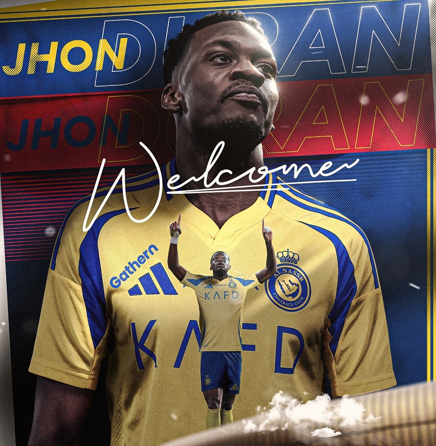 Al Nassr công bố tân binh Duran. Ảnh: Al Nassr 