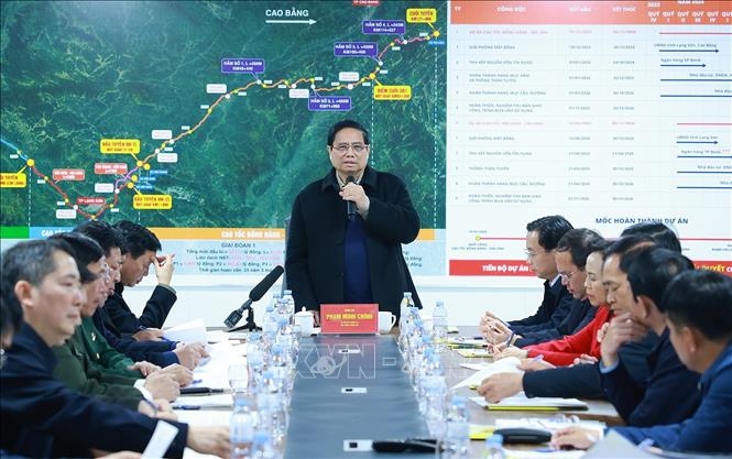 Thủ tướng Phạm Minh Chính đôn đốc triển khai các dự án cao tốc tại Cao Bằng, Lạng Sơn