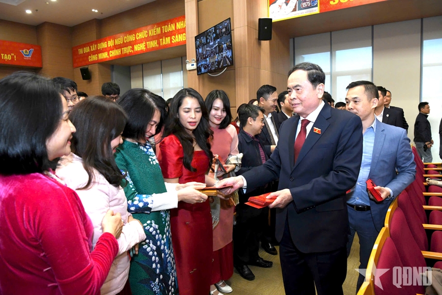 Chủ tịch Quốc hội Trần Thanh Mẫn thăm và làm việc với Kiểm toán Nhà nước