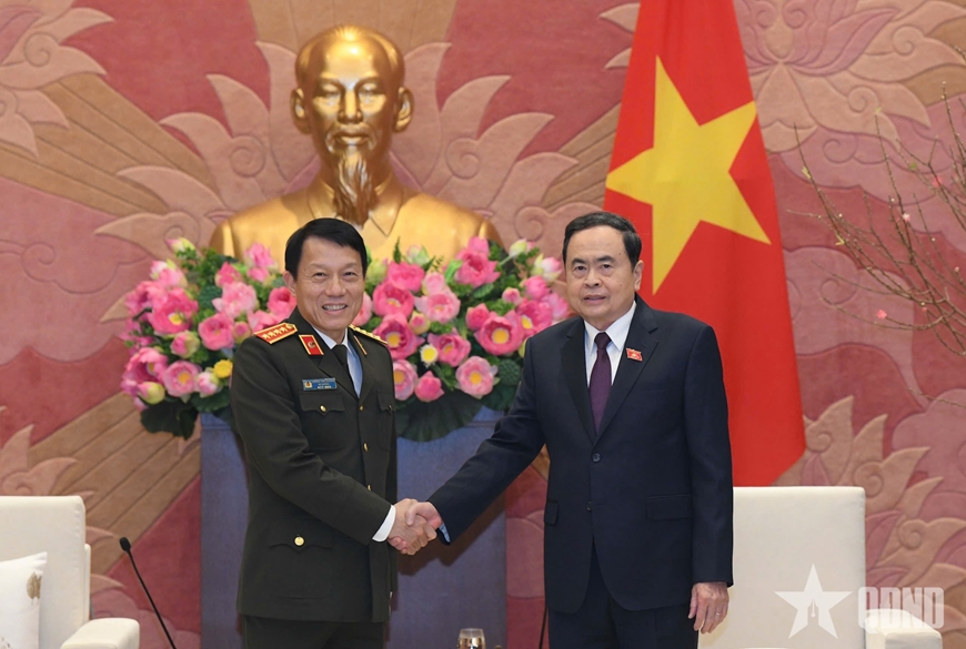 Chủ tịch Quốc hội Trần Thanh Mẫn làm việc với lãnh đạo Bộ Công an