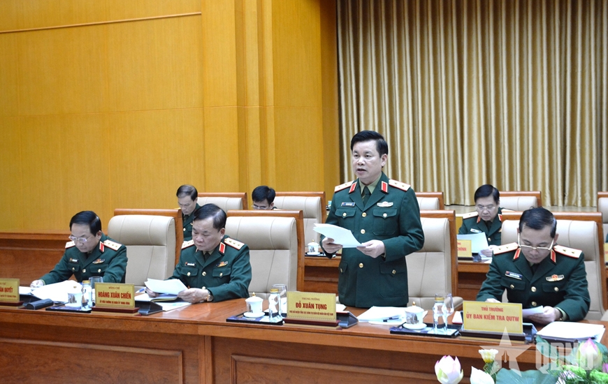 Đại tướng Phan Văn Giang chủ trì Hội nghị Thường vụ Quân ủy Trung ương