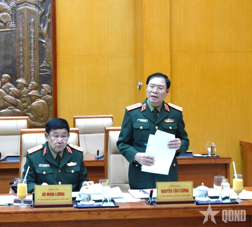 Đại tướng Phan Văn Giang chủ trì Hội nghị Thường vụ Quân ủy Trung ương
