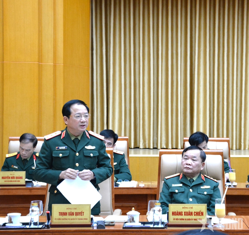 Đại tướng Phan Văn Giang chủ trì Hội nghị Thường vụ Quân ủy Trung ương