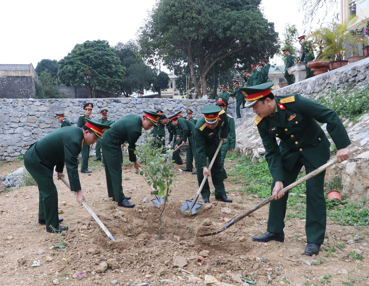 Lữ đoàn 134, Binh chủng Thông tin liên lạc phát động “Tết trồng cây đời đời nhớ ơn Bác Hồ”