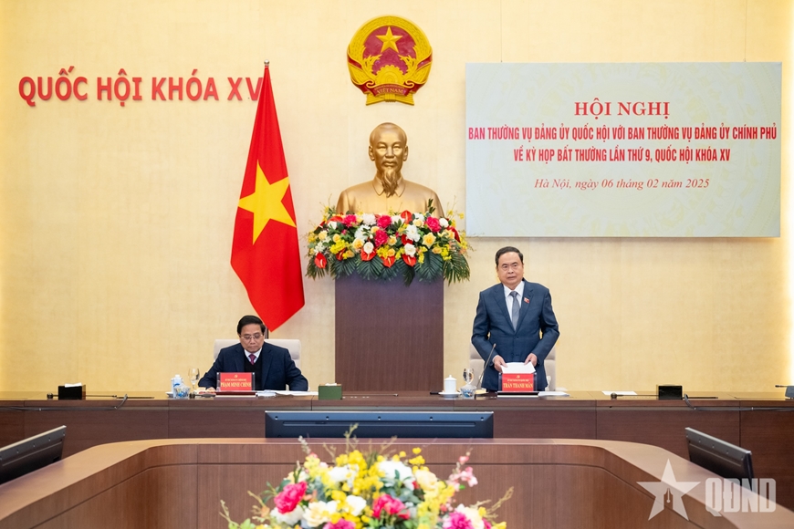 Hội nghị Ban Thường vụ Đảng ủy Quốc hội và Ban Thường vụ Đảng ủy Chính phủ
