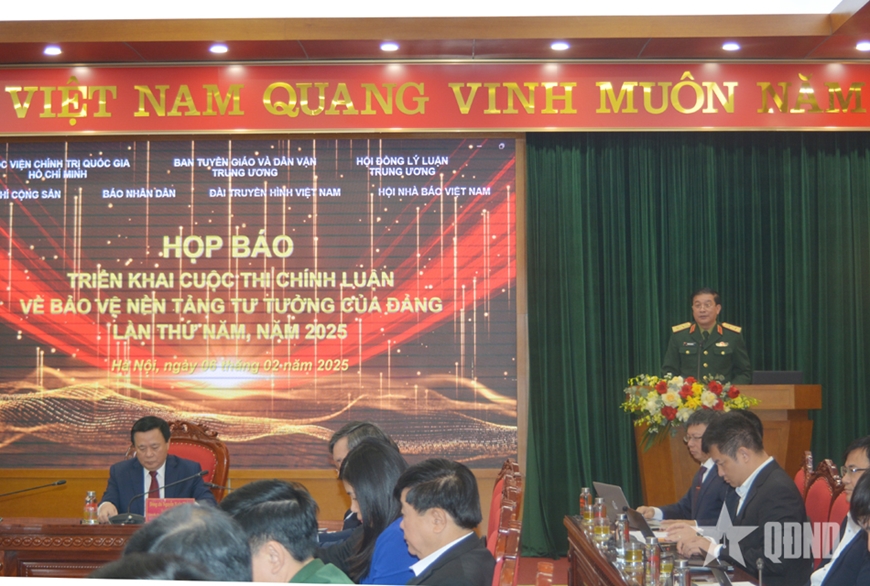 Họp báo triển khai Cuộc thi chính luận về bảo vệ nền tảng tư tưởng của Đảng năm 2025