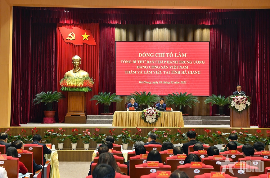 Tổng Bí thư Tô Lâm thăm và làm việc tại tỉnh Hà Giang