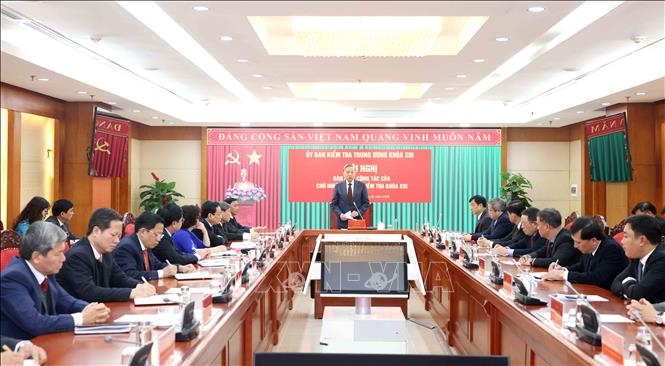 Hội nghị bàn giao công tác của Chủ nhiệm Ủy ban Kiểm tra Trung ương