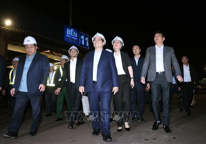 Thủ tướng Phạm Minh Chính thăm Khu liên hợp gang thép Hòa Phát Dung Quất