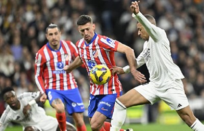 Tin thể thao (9-2): Derby Madrid bất phân thắng bại