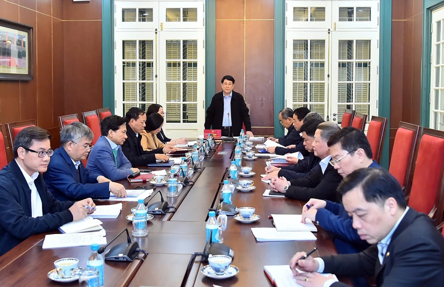 Chủ tịch nước Lương Cường làm việc với văn phòng Chủ tịch nước về công tác tư pháp