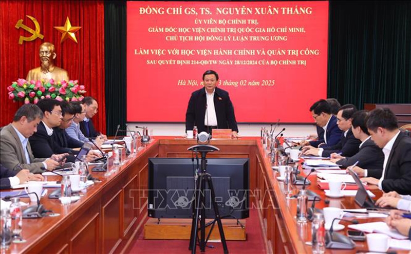 Sớm hoàn thành thủ tục đổi tên Học viện Hành chính Quốc gia thành Học viện Hành chính và Quản trị công