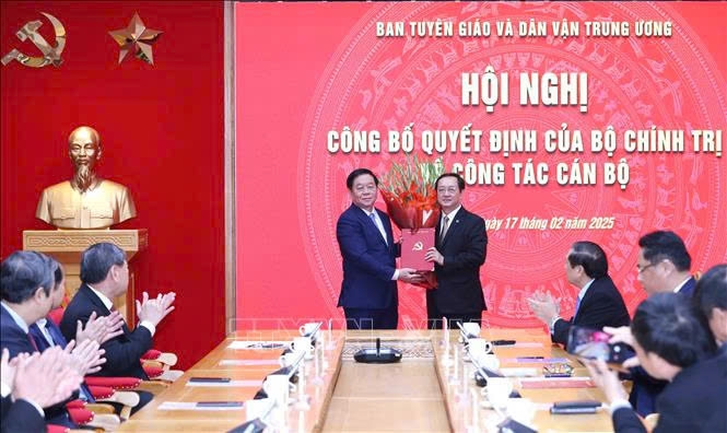 Đồng chí Huỳnh Thành Đạt giữ chức Phó trưởng Ban Tuyên giáo và Dân vận Trung ương