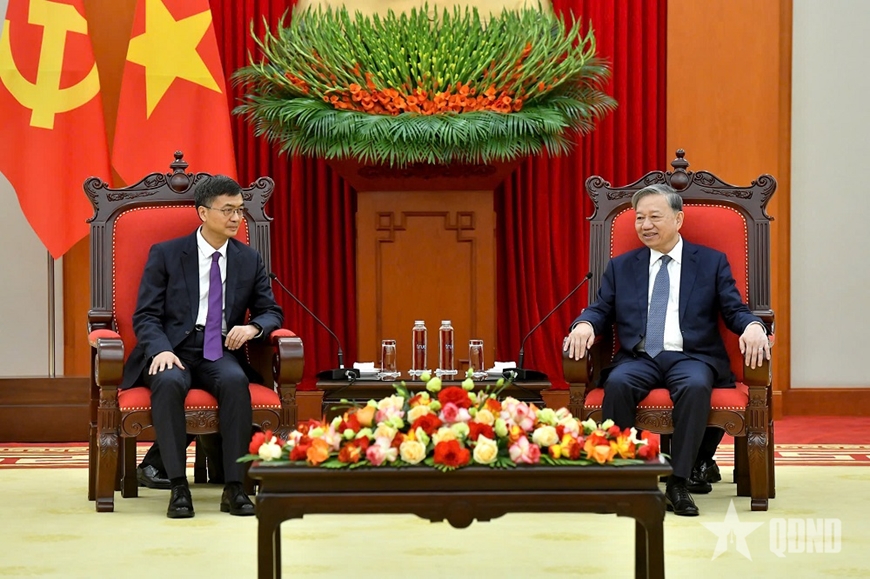 Tổng Bí thư Tô Lâm tiếp Bí thư Khu ủy Quảng Tây (Trung Quốc)