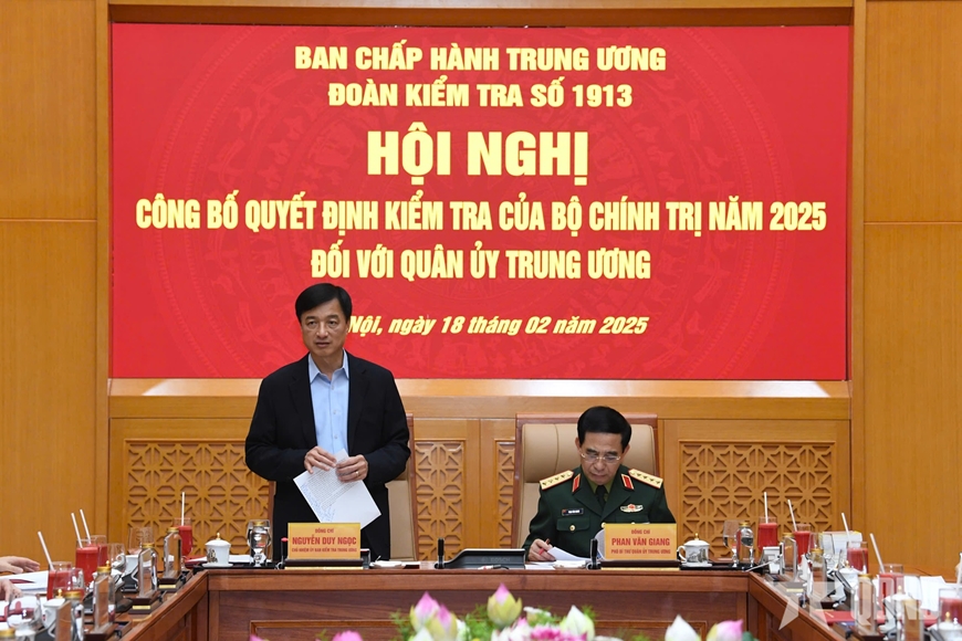 Đoàn kiểm tra của Bộ Chính trị, Ban Bí thư triển khai kiểm tra đối với Quân ủy Trung ương