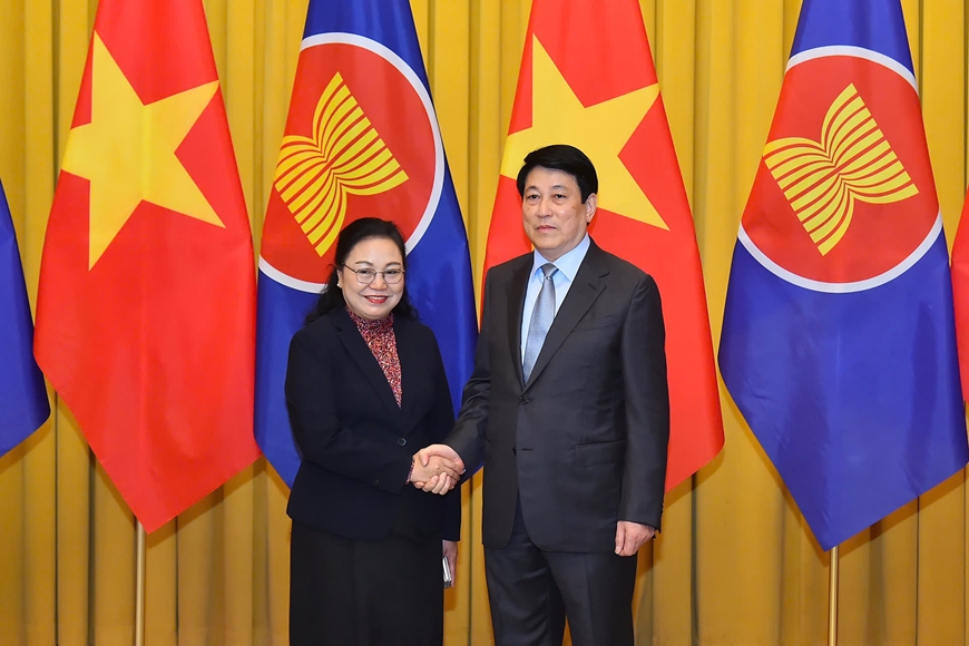 Chủ tịch nước Lương Cường tiếp Đại sứ, Đại biện các nước ASEAN và Timor-Leste tại Việt Nam