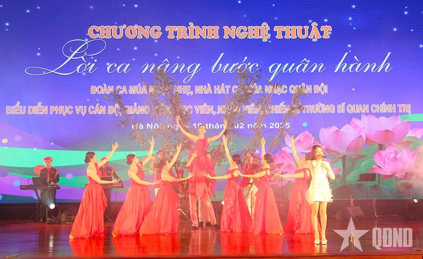Chương trình nghệ thuật “Lời ca nâng bước quân hành”