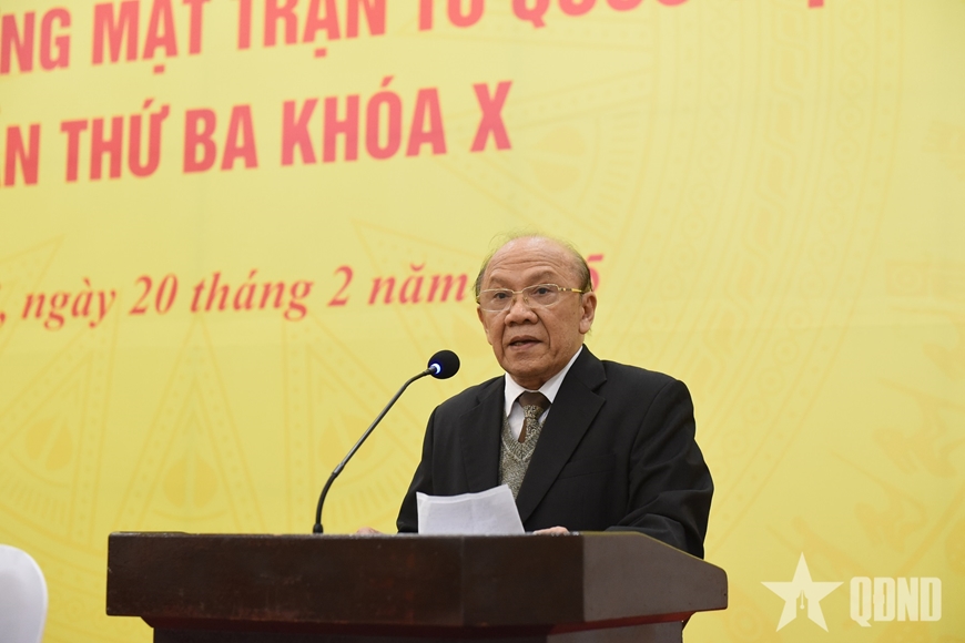 Khai mạc Hội nghị Ủy ban Trung ương Mặt trận Tổ quốc Việt Nam lần thứ ba khóa X