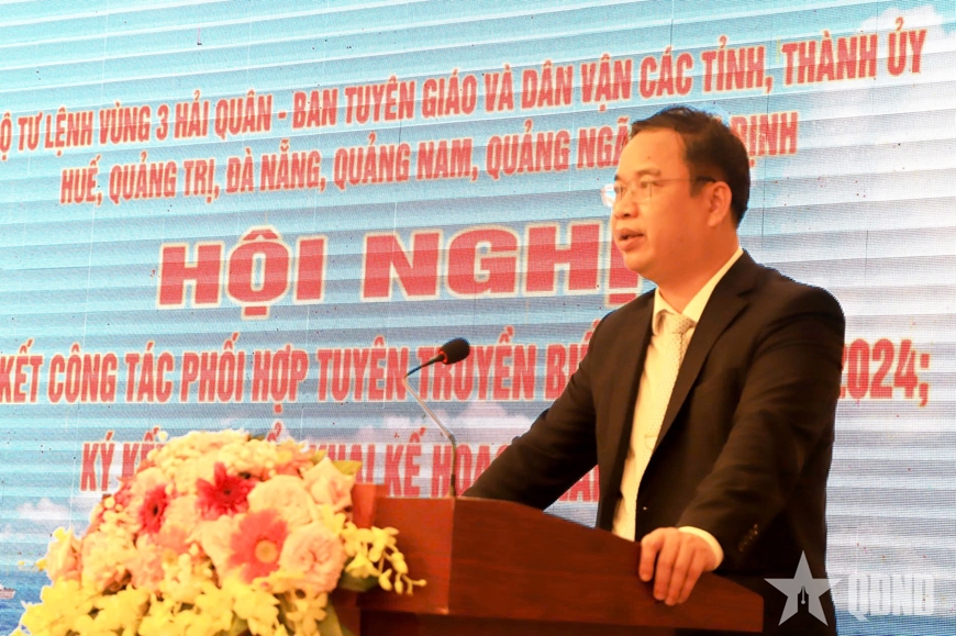 Bộ tư lệnh Vùng 3 Hải quân sơ kết công tác phối hợp tuyên truyền biển, đảo năm 2024