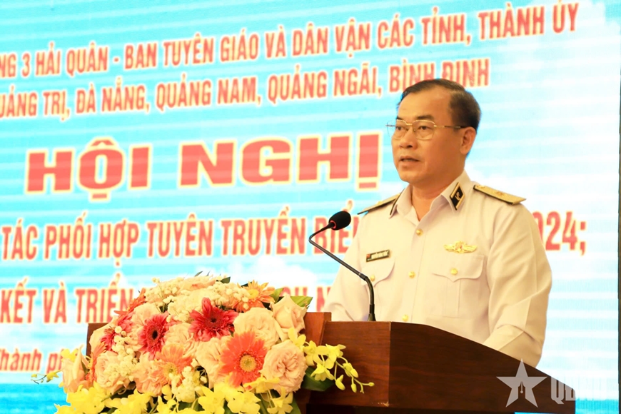 Bộ tư lệnh Vùng 3 Hải quân sơ kết công tác phối hợp tuyên truyền biển, đảo năm 2024