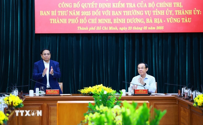 Hội nghị công bố quyết định kiểm tra của Bộ Chính trị, Ban Bí thư năm 2025