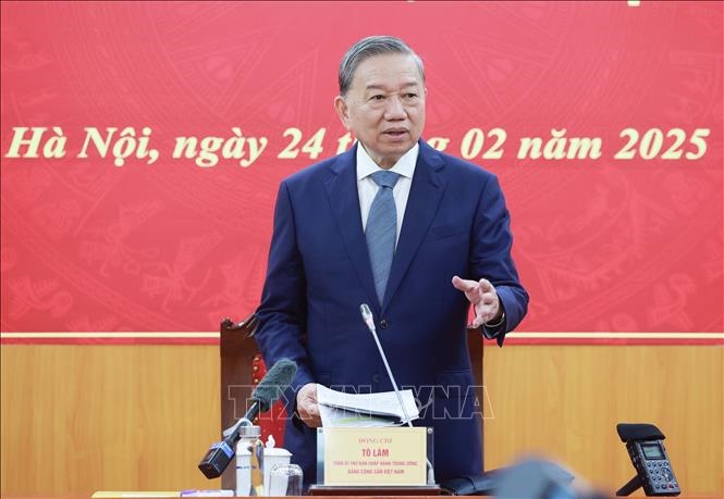 Tổng Bí thư Tô Lâm làm việc với Ban Chính sách, chiến lược Trung ương